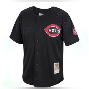 Men's Cincinnati Reds Ken Griffey Jr. Mitchell &
Ness Black Cooperstown.